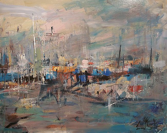 Howth Harbour by Leonard Sexton